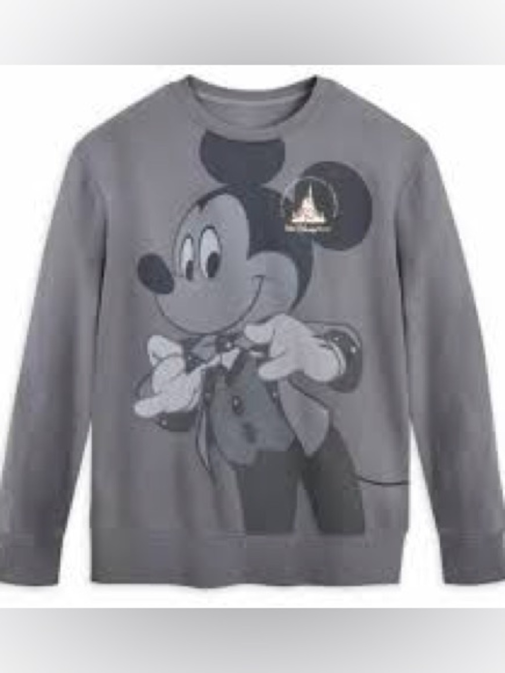 Disney World 50th Anniversary Mickey Mouse Gray Sweatshirt XXL